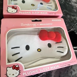Hello kitty plushie sleep mask